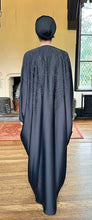 Load image into Gallery viewer, SILK EMBELLISHED CAPE  | BLACK |
