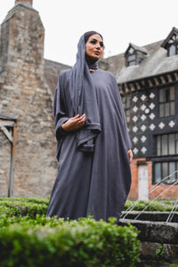 KUWAITI STYLE ABAYA | GREY |