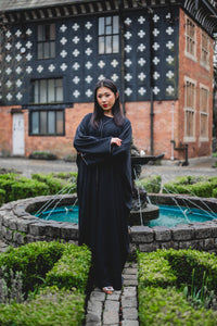 KUWAITI STYLE ABAYA | BLACK |