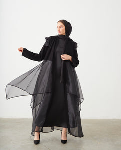 ORGANZA JACKET STYLE ABAYA