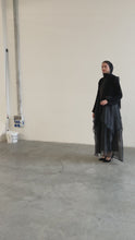 Load and play video in Gallery viewer, ORGANZA JACKET STYLE ABAYA
