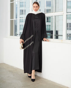 PEARL DETAIL OPEN ABAYA