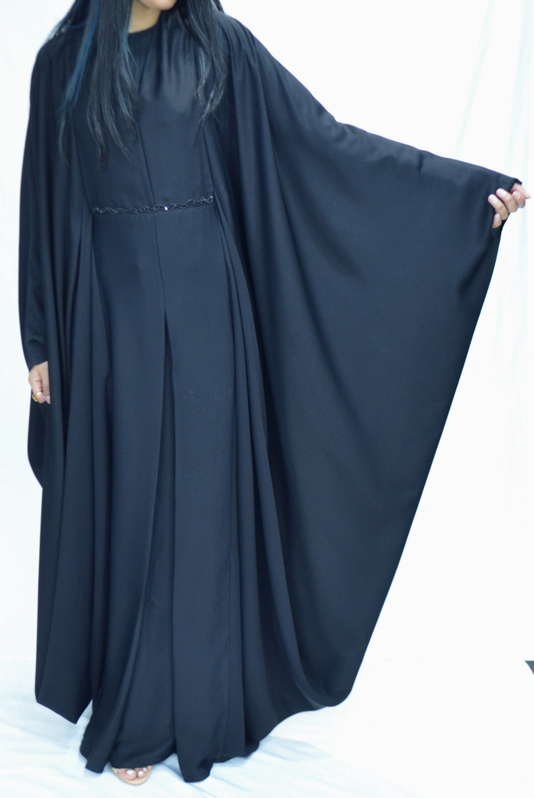 CLOSED BATWING NADA ABAYA | BLACK |