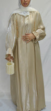 Load image into Gallery viewer, EMBELLISHED ORGANZA 3 PIECE ABAYA | PALE GOLD |
