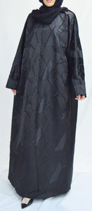 MODERN STRUCTURED ABAYA | BLACK |